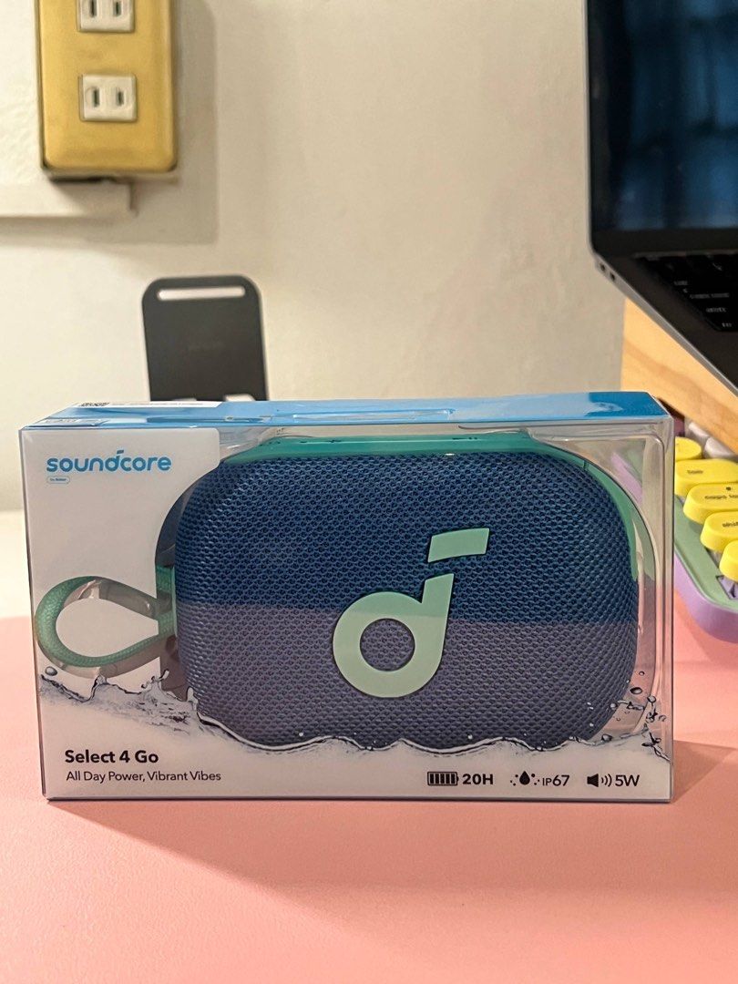 Anker Soundcore Select 4 Go in Blue/ Teal (Category: Soundbars, Speakers & Amplifiers) located in Paranaque City. Submitted by fromandie (Listing ID 1467851871, Image 2). Description: Brand new, sealed with original packaging Just purchased this Sept 2026 RFS: realized I don't need it anymore ◡̈.