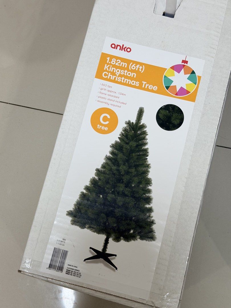 Anko 1.82m (6ft) Kingston Christmas Tree (Category: Artificial Plants & Flowers) located in Quezon City. Submitted by leighdeclutters (Listing ID 1467883565, Image 1). Description: - Height: 6ft (1.82m) - Inclusions: Comes with its original box - RFS: Used last Christmas; too small for my living room.