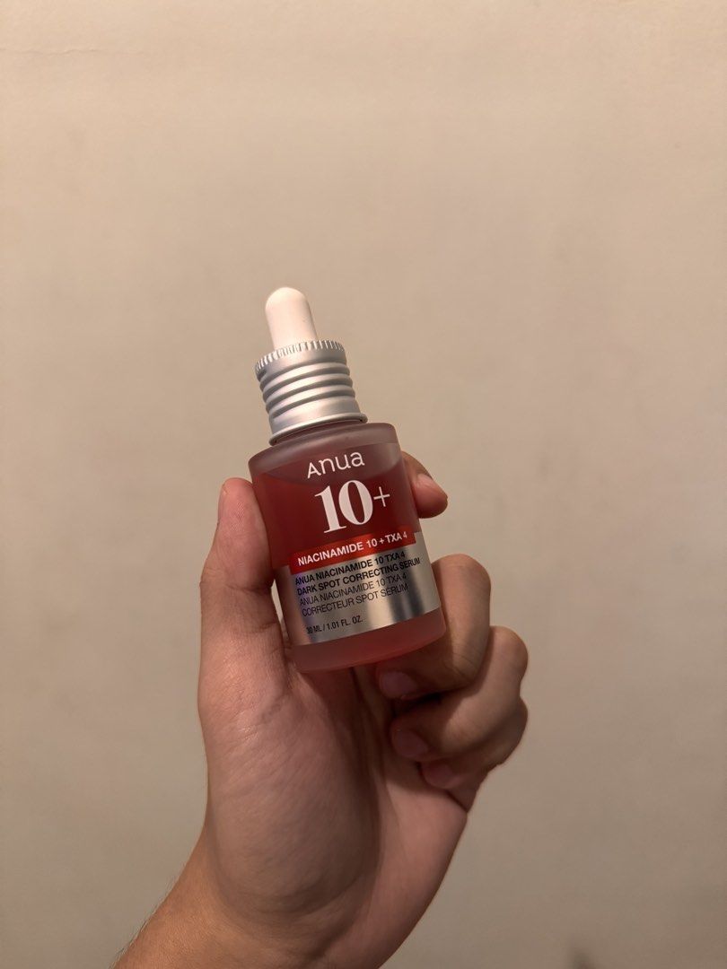 Anua niacinamide 10+TXA 4 (Category: Face Care) located in Manila. Submitted by leey0ww (Listing ID 1467966370, Image 1). Description: Authentic serum NO BOX 30ml still full RFS: decluttering .