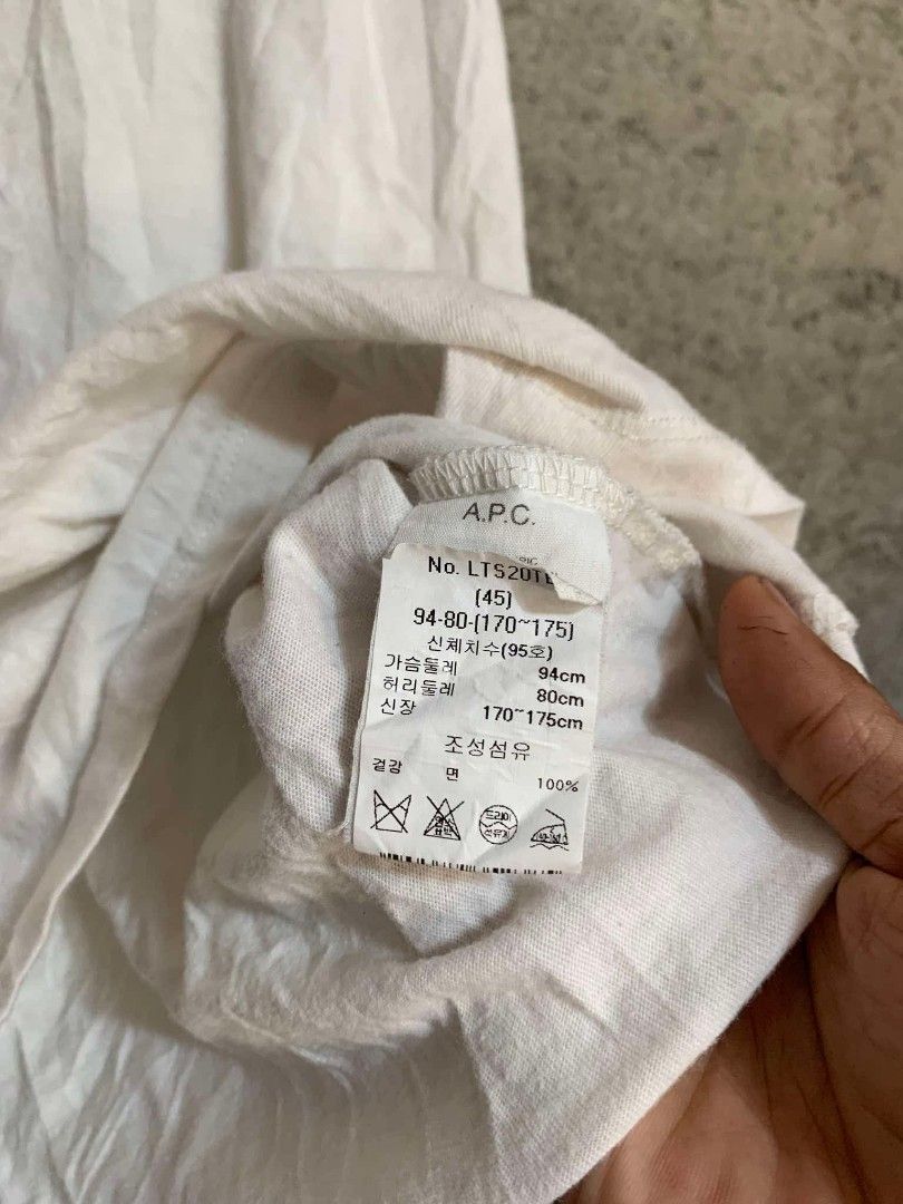 A.P.C. (Category: Tshirts & Polo Shirts ) located in Cagayan de Oro. Submitted by mysticdolphin.62c23a (Listing ID 1467919379, Image 3). Description: APC TSHIRT EXCELLENT NO ISSUE.