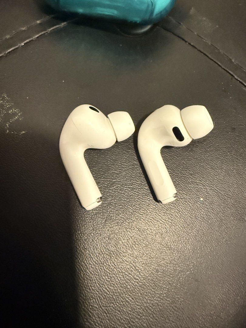 Apple AirPods Pro (3rd generation) with controller case (Category: Headphones & Headsets) located in Makati City. Submitted by dericktizon (Listing ID 1468048031, Image 3). Description: - Bought last May 2026 only - Model: Apple AirPods Pro 3rd Gen (Model A3064) - Condition: Fully functional, super crisp sound, and strong battery life - Inclusions: Clean earbuds, silicone tips, and a unique turquoise transparent controller-themed case with D-pad 