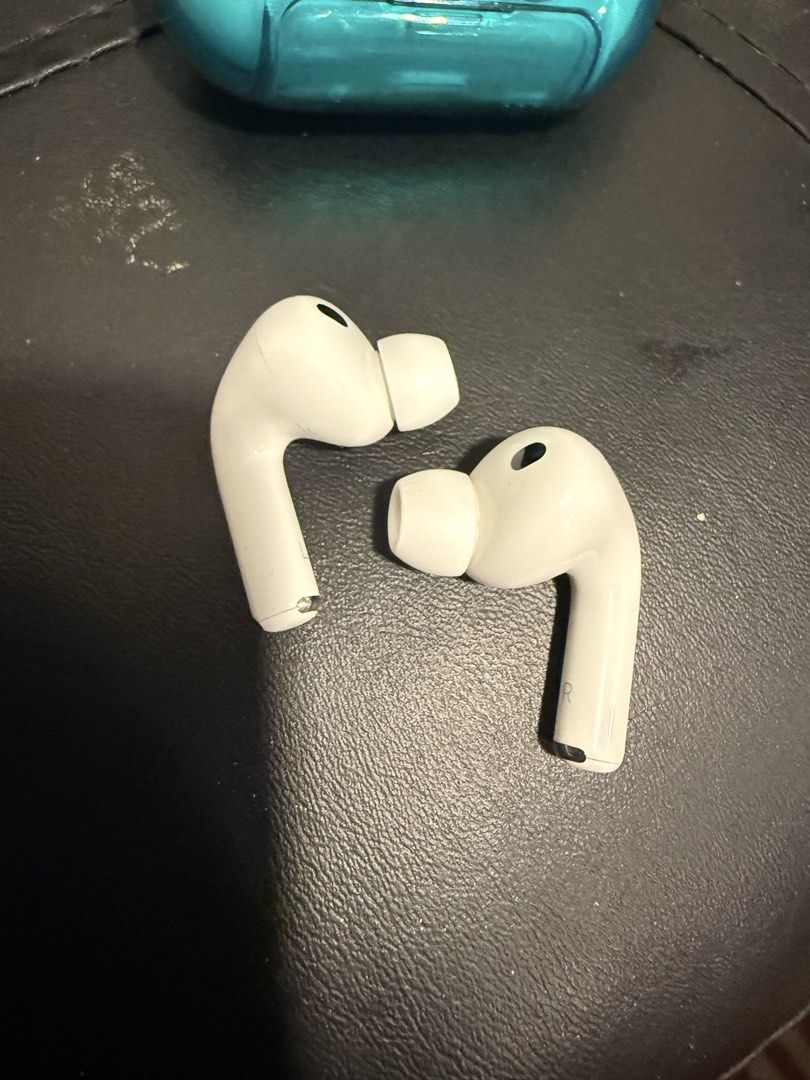 Apple AirPods Pro (3rd generation) with controller case (Category: Headphones & Headsets) located in Makati City. Submitted by dericktizon (Listing ID 1468048031, Image 2). Description: - Bought last May 2026 only - Model: Apple AirPods Pro 3rd Gen (Model A3064) - Condition: Fully functional, super crisp sound, and strong battery life - Inclusions: Clean earbuds, silicone tips, and a unique turquoise transparent controller-themed case with D-pad 