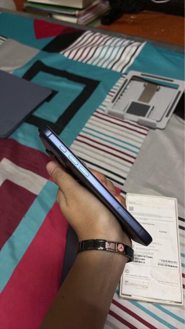 Apple iPhone 17 Pro Deep Blue 256GB (Category: iPhone 17 Series) located in Quezon City. Submitted by iamgrei (Listing ID 1467933529, Image 2). Description: - Model: Apple iPhone 17 Pro - Color: Deep Blue - Storage: 256GB - Battery Health: 100% (Low cycle count) - Condition: Mint, spotless screen and sides - Inclusion: Original box included - Rushed sale, PM to deal!.