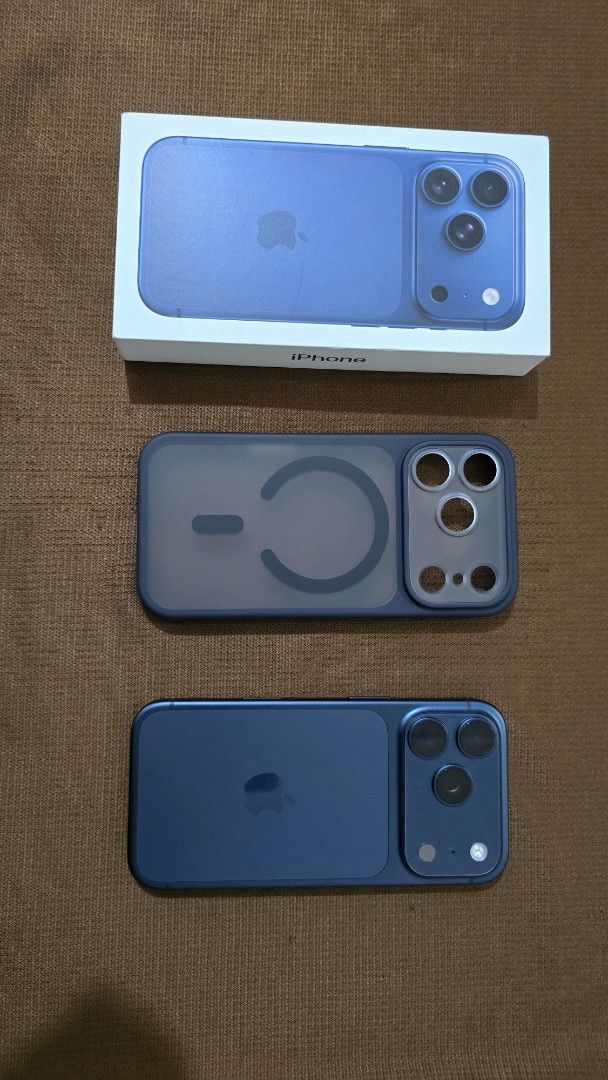 Apple iPhone 17 Pro Deep Blue 256Gb (Category: iPhone 17 Series) located in Manila. Submitted by jhoell (Listing ID 1468023562, Image 1). Description: RFS: UPGRADED TO 512GB FOR SALE ONLY. NEGOTIABLE. Apple iPhone 17 Pro in blue 256Gb colorway. > 1;week old phone. Activated Oct 3, 2026 Warranty until Oct 2, 2027 100% BH 7 Charging Cycle only Includes original retail box, unuse USB-C braided charging cable, and SIM ejector pin. Includes a matching