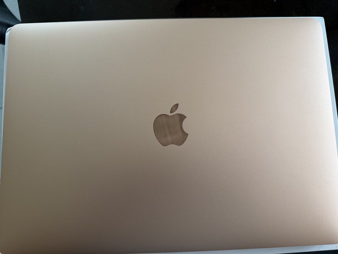 Apple MacBook Air M1 (Gold) (Category: Laptops & Notebooks) located in Cainta. Submitted by mvs22 (Listing ID 1467912362, Image 2). Description: - Model: Apple MacBook Air - Color: Gold -With box and original charger - Condition: No issues, slight discolorations - Best for: Everyday use, school, work, or media streaming -RFS: Laptop Upgrade.