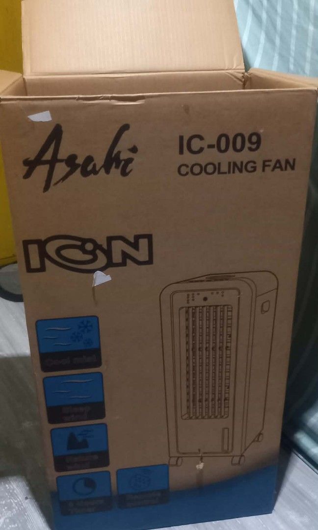 Asahi cooling fan (Category: Air Conditioning and Heating) located in Manila. Submitted by dianarah (Listing ID 1468056988, Image 2). Description: Like new , ASAHI, cooling fan, once lang po nagamit, complete set,.