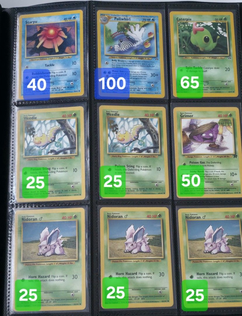 Assorted characters (Category: Raw Singles) located in Manila. Submitted by outlanderwolf_75icr (Listing ID 1467922975, Image 2). Description: 🕑 STILL AVAILABLE! (as of October 14, 2026) BELOW MARKET PRICE VINTAGE CARDS 💯 All cards are 100% Authentic ⤵️ All prices are already adjusted according to card conditions. 〽️ Discounts will be given for multiple purchases ⚜️ Cards vary from Well Plaved to Near Mint Conditior.