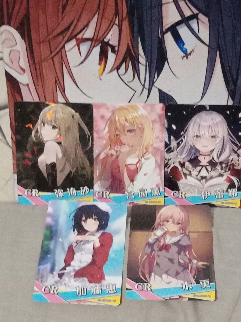 Assorted characters CR (Category: Raw Singles) located in Manila. Submitted by inari05 (Listing ID 1467951680, Image 3). Description: -First owner -Asking 50 each card -Sf charged to buyer -Good condition rfs:Need cash Payment:Gcash.