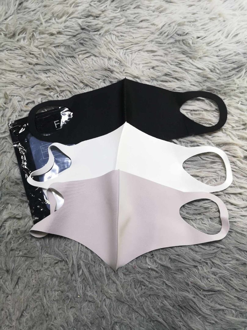 Assorted Color Face Mask Set (Category: Face Masks & Face Shields) located in Santa Cruz. Submitted by jmy_surplus.2 (Listing ID 1467991123, Image 1). Description: Size ; L - 6 W - 8 Color ; Grey , Black , White Type ; Face Mask Brand ; No Brand Material ; Polyester Style ; Soft Assorted Color Polyester Face Mask LG 116 JMY 3 Batch #225.