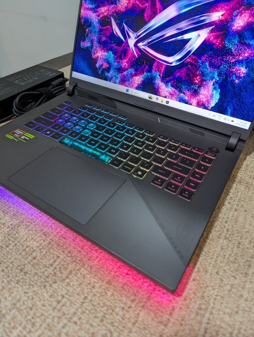 ASUS ROG Strix Ryzen 9-8940HX / RTX5070 (Category: Laptops & Notebooks) located in Angeles City. Submitted by pasabuyfromus (Listing ID 1467873749, Image 2). Description: Strix RTX5070 pang malakasan 💪 PM sa mga naghahanap bago maunahan 🔥 Pre-owned laptop (with charger) ASUS ROG Strix G16 16inch 165Hz FHD screen Ryzen 9-8940HX / RTX5070 🔥 16GB RAM / 1TB SSD Windows 11 / Eclipse Gray color freebie bag 95% battery health 🏦 Cash or Bank Transfer
