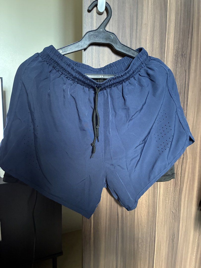 Athletic Running Shorts Bundle (Maroon, Navy, Grey) (Category: Shorts) located in Las Pinas. Submitted by mrcolorless (Listing ID 1467910430, Image 3). Description: - Bundle (2 black, 2 dark grey, 2 maroon, 1 navy blue) - Four colors: Maroon, Navy Blue, and Dark Grey, Black - Lightweight, quick-dry fabric with built-in inner lining - Elastic waistband with adjustable black drawstring - Breathable perforated ventilation details on the sides - Idea