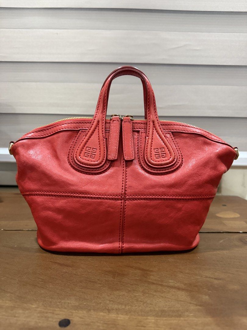 Authentic Givenchy Nightingale Mini (Category: Luxury Bags & Wallets) located in Quezon City. Submitted by PrelovedTreasureees (Listing ID 1467930655, Image 2). Description: - Used a few times, no damage - Comes with the dust bag, long strap, cards - Price negotiable .