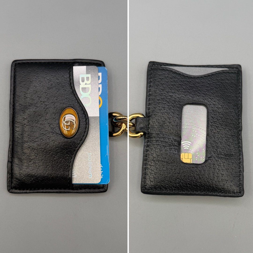 Authentic Gucci Card Holder in Black Leather (Category: Wallets & Card holders) located in Quezon City. Submitted by maroluxurybrands (Listing ID 1468006534, Image 2). Description: ❌❌item 1 SOLD❌❌.