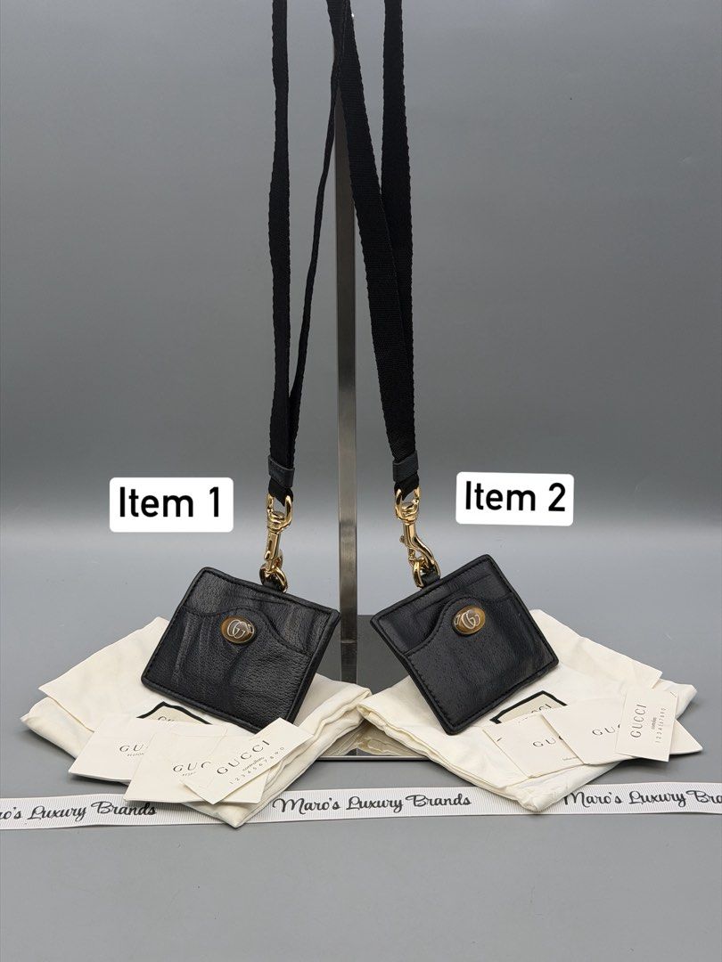 Authentic Gucci Card Holder in Black Leather (Category: Wallets & Card holders) located in Quezon City. Submitted by maroluxurybrands (Listing ID 1468006534, Image 1). Description: ❌❌item 1 SOLD❌❌.