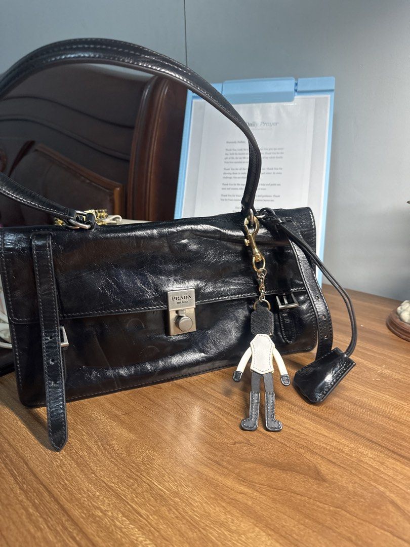 Authentic Prada Buckle Antiques Nappa Leather Bag (Category: Luxury Bags & Wallets) located in Davao. Submitted by vintagefashionwear (Listing ID 1467965703, Image 2). Description: Authentic Accessories not included.