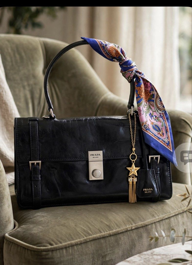 Authentic Prada Buckle Antiques Nappa Leather Bag (Category: Luxury Bags & Wallets) located in Davao. Submitted by vintagefashionwear (Listing ID 1467965703, Image 1). Description: Authentic Accessories not included.