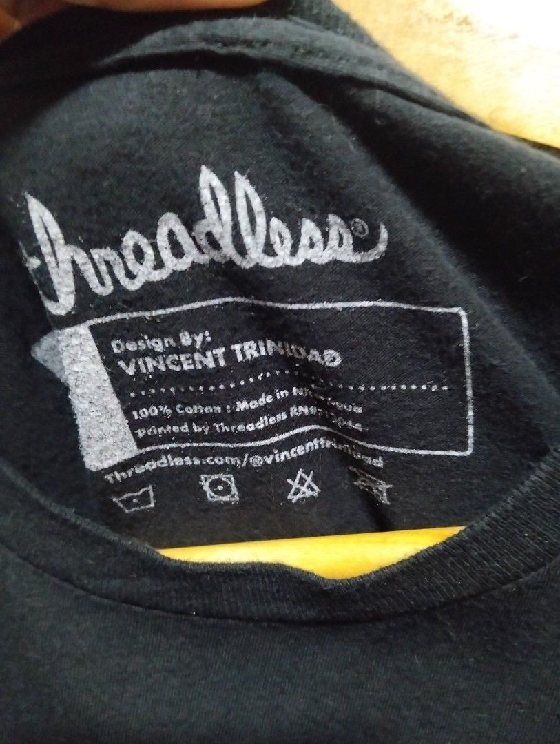 AUTHENTIC THREADLESS X VINCENT TRINIDAD GRAPHIC TEE (Category: Tshirts & Polo Shirts ) located in Malolos. Submitted by rthrift2026 (Listing ID 1467941608, Image 3). Description: No issue.