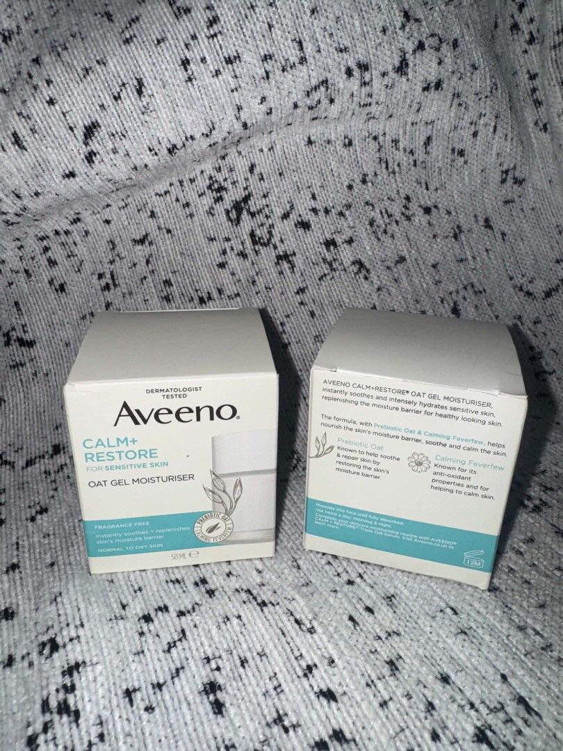 Aveeno Calm and Restore Moisturizer (Category: Face Care) located in Marikina City. Submitted by futurasansss (Listing ID 1467842833, Image 1). Description: 🔆 Glass bottle version! New and fresh release 🔆 Local price is 1700+ 🔆 Price is for 1 pc only 🔆 Guaranteed authentic since these are sobra from a recent shopping trip abroad 🔆 Best moisturizer for girlies or guys with sensitive skin 🔆 Oatmeal does wonders for your skin 💞 ✅ Ships nation