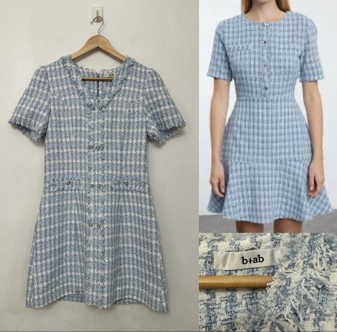 b+ab light blue Tweed Dress (Category: Dresses) located in Iloilo. Submitted by vpscloset (Listing ID 1468058264, Image 1). Description: .