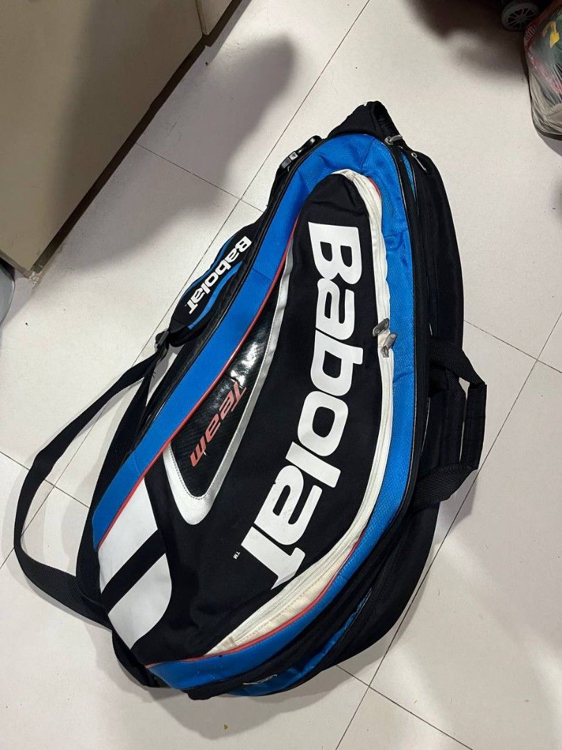BABOLAT TEAM TENNIS BAG (Category: Racket and Ball Sports) located in Quezon City. Submitted by alternativefinds (Listing ID 1467879734, Image 1). Description: FOR SALE TENNIS BAG SIGN OF USAGE AND MINIMAL ISSUE LANG RIN LOC COMMONWEALTH QC DM TO PURCHASE.