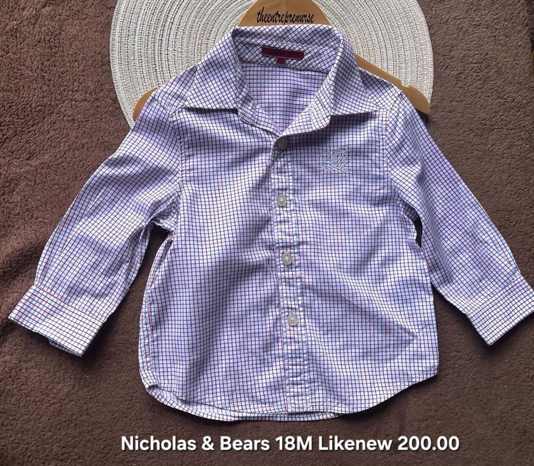 Baby Boy Button Down Long Sleeved Polo 18m (Category: Babies & Kids Fashion) located in Quezon City. Submitted by theentreprenurse (Listing ID 1467939801, Image 1). Description: 𝘼𝙐𝙏𝙊 𝙋𝘼𝙎𝙎 𝙏𝙊 𝙇𝙊𝙒 𝘽𝘼𝙇𝙇𝙀𝙍𝙎 📣 ʙʀᴀɴᴅ: nicholas&bears ꜱɪᴢᴇ: 18m ᴍᴏᴘ: ɢᴄᴀꜱʜ ꜱʜɪᴘᴘɪɴɢ 🛒 (NO RUSH. I'm a working momma :) ) ▪︎ꜰʟᴀꜱʜ ᴇxᴘʀᴇꜱꜱ | J&T ▪︎ʟᴀʟᴀᴍᴏᴠᴇ|ɢʀᴀʙ ~ 𝚃𝚑𝚎𝚜𝚎 𝚌𝚕𝚘𝚝𝚑𝚎𝚜 𝚊𝚛𝚎 𝚊𝚕𝚛𝚎𝚊𝚍𝚢 𝚠𝚊𝚜𝚑𝚎𝚍. 𝙺𝚒𝚗𝚍𝚕𝚢 𝚖𝚊𝚗𝚊𝚐𝚎 𝚢𝚘𝚞