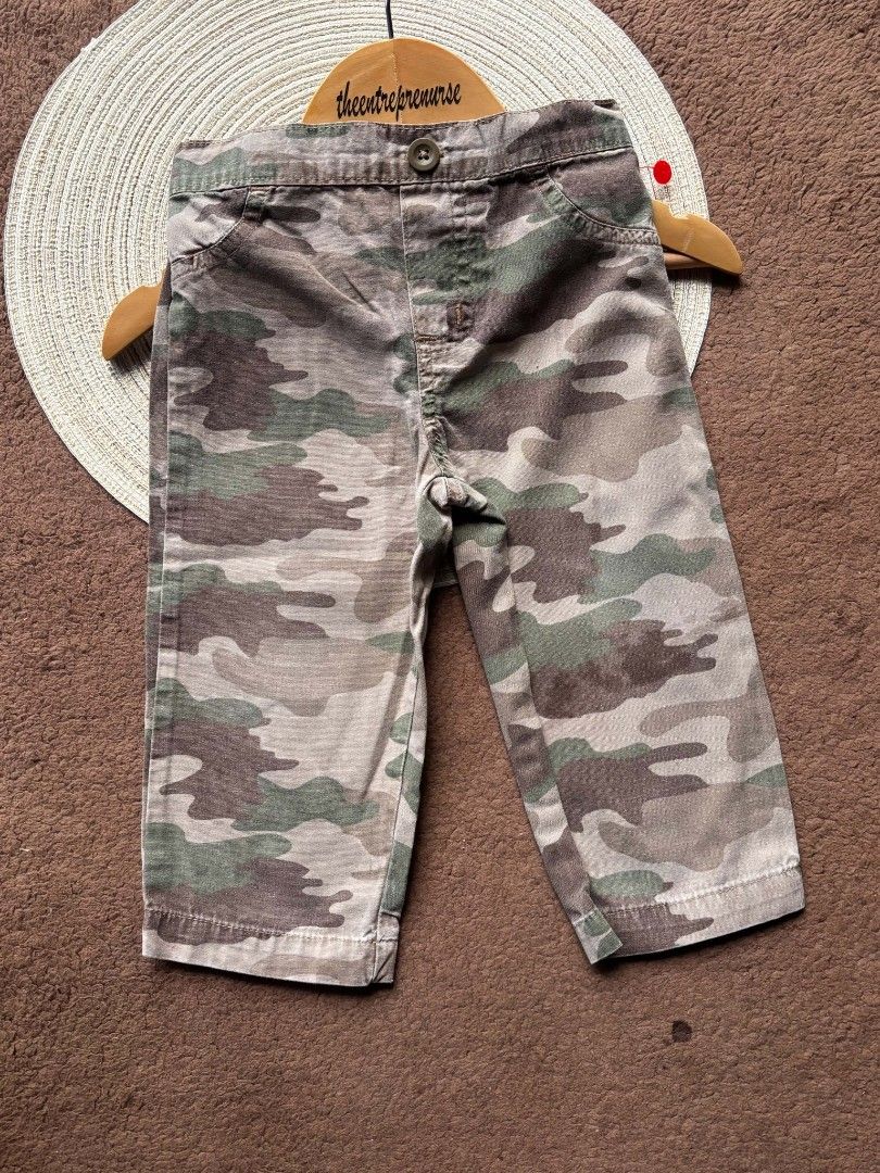 Baby Cargo Pants Camou 9-12M (Category: Babies & Kids Fashion) located in Quezon City. Submitted by theentreprenurse (Listing ID 1467864928, Image 1). Description: 𝘼𝙐𝙏𝙊 𝙋𝘼𝙎𝙎 𝙏𝙊 𝙇𝙊𝙒 𝘽𝘼𝙇𝙇𝙀𝙍𝙎 📣 ʙʀᴀɴᴅ: Fisher Price ꜱɪᴢᴇ: 12m (9-12m) ᴍᴏᴘ: ɢᴄᴀꜱʜ ꜱʜɪᴘᴘɪɴɢ 🛒 (NO RUSH. I'm a working momma :) ) ▪︎ꜰʟᴀꜱʜ ᴇxᴘʀᴇꜱꜱ | J&T ▪︎ʟᴀʟᴀᴍᴏᴠᴇ|ɢʀᴀʙ ~ 𝚃𝚑𝚎𝚜𝚎 𝚌𝚕𝚘𝚝𝚑𝚎𝚜 𝚊𝚛𝚎 𝚊𝚕𝚛𝚎𝚊𝚍𝚢 𝚠𝚊𝚜𝚑𝚎𝚍. 𝙺𝚒𝚗𝚍𝚕𝚢 𝚖𝚊𝚗𝚊𝚐𝚎 𝚢𝚘𝚞𝚛 𝚎𝚡�