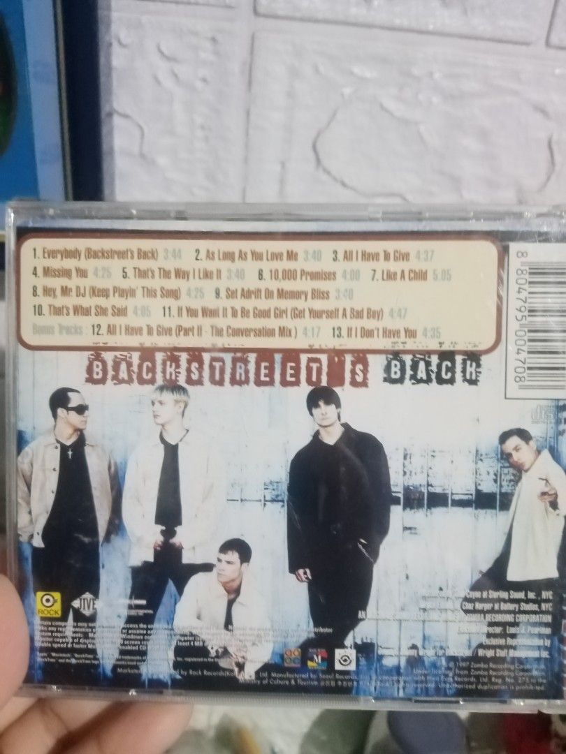 Backstreer boys original cd (Category: CDs & DVDs) located in Caloocan City. Submitted by 4kidsstore (Listing ID 1468052660, Image 2). Description: .