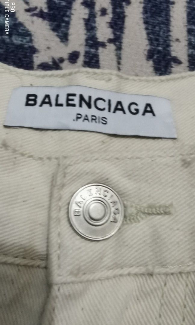 Balenciaga denim pants (Category: Jeans) located in San Jose. Submitted by thrift_ni_sir (Listing ID 1467985325, Image 3). Description: Off legit MOP gcash MOD j&t Add shipping fee.