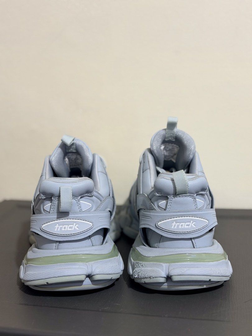 Balenciaga Track Light Blue (Category: Sneakers) located in Baguio. Submitted by snkr.essence (Listing ID 1467977197, Image 3). Description: Balenciaga Track Light Blue Size: 9 US 8 UK 27.5 CM Condition: Used Inclusions: Pair only Price: ₱7,999 + SF Check us out on: IG: snkr.essence Carousell: snkr.essence 🚚 📦Shipping Thru J&T (₱200 SF) 📍Baguio City - 2600.