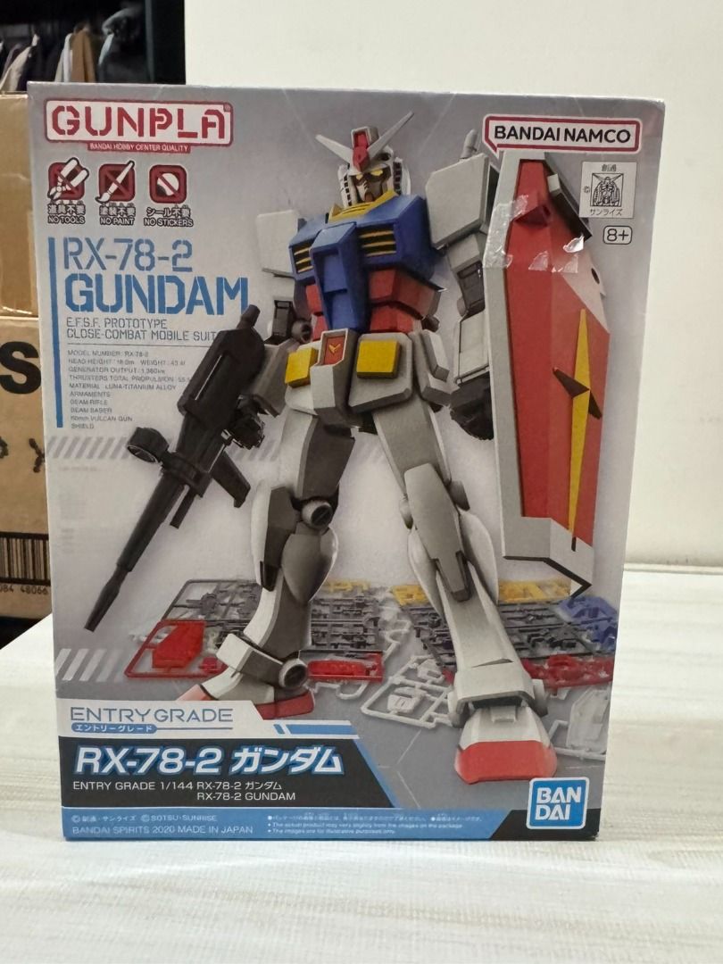Bandai RX-78-2 Gundam (Entry Grade) (Category: Gundam & Model Kits) located in Pasig City. Submitted by zanderlouie24 (Listing ID 1468002938, Image 1). Description: Bandai RX-78-2 Gundam (Entry Grade) +Shipping fee: Lalamove kung within Metro Manila and LBC pag outside Metro Manila .
