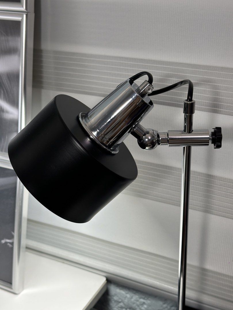Bauhaus Style Desk Lamp (Category: Other Home Decor) located in Angeles City. Submitted by kujust09 (Listing ID 1468017103, Image 3). Description: Retro Bauhaus desk lamp Brand New with packaging box Color Black & Chrome Heavy duty With bulb (replaceable) 220v Material - metal & plastic Weight - ± 780g Height - ± 43cm Width - ± 18cm Price - ₱1,300 Actual photos posted. Meetup - angeles city Available Shipping Nationwide.