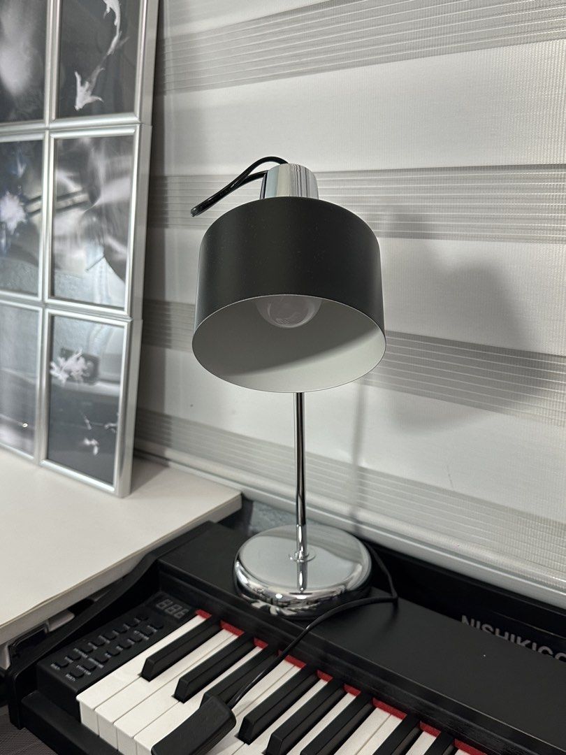 Bauhaus Style Desk Lamp (Category: Other Home Decor) located in Angeles City. Submitted by kujust09 (Listing ID 1468017103, Image 2). Description: Retro Bauhaus desk lamp Brand New with packaging box Color Black & Chrome Heavy duty With bulb (replaceable) 220v Material - metal & plastic Weight - ± 780g Height - ± 43cm Width - ± 18cm Price - ₱1,300 Actual photos posted. Meetup - angeles city Available Shipping Nationwide.
