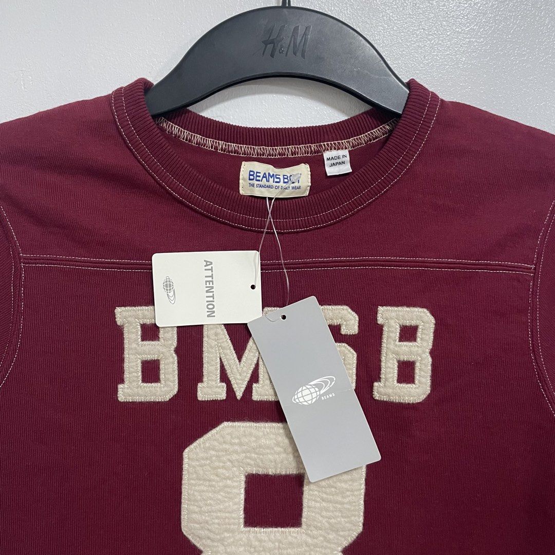 BEAMS BOY Maroon Rugby Shirt (Category: Coats, Jackets and Outerwear) located in Manila. Submitted by sydge_ (Listing ID 1467912441, Image 3). Description: beams boy 3/4 rugby shirt 18x24.5 brand new with tags ₱900 only tondo manila📍 .