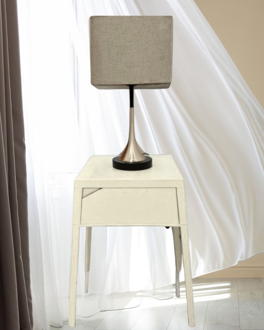 Bedside Table (Category: Tables & Sets) located in Singapore. Submitted by secondlifelove (Listing ID 1468035550, Image 2). Description: Study metal body with front drawer.