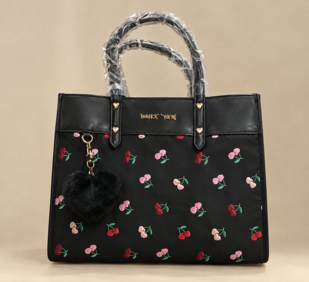 Betsy Johnson Nylon Tote Bag 2way Cherry (Category: Tote Bags) located in Rizal. Submitted by hiraya16 (Listing ID 1468046214, Image 1). Description: Onhand ready to ship DM us for inquiries. ✉️.