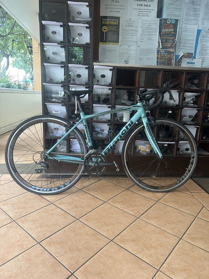 Bianchi Impulso (Category: Bicycles) located in Marikina City. Submitted by livewithpurpose (Listing ID 1467998095, Image 2). Description: BIANCHI IMPULSO ROADBIKE RUSH Shimano Claris Sti 2x 8 Shimano Claris rd Shimano Claris fd Alloy light weight frame size 50 Carbon fork ORIGINAL BIANCHI IMPULSO FRAME ₱24500 RUSH.
