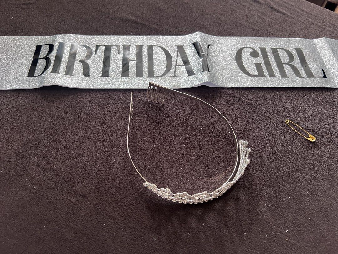 Birthday Girl Crown & Sash (Category: Hair Accessories) located in Bacoor. Submitted by pktd10 (Listing ID 1467885069, Image 2). Description: .