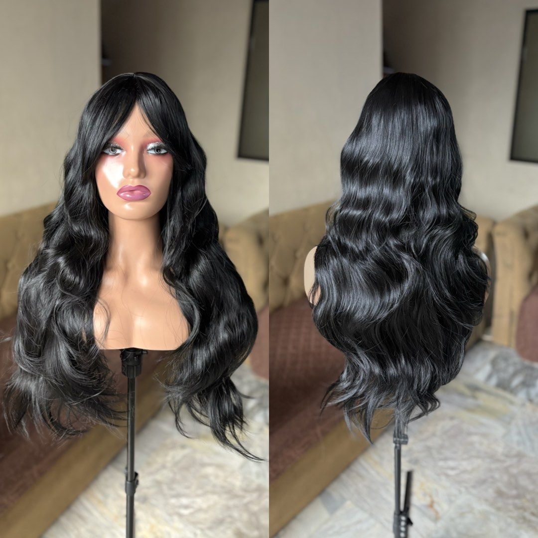 Black Wig (Brand New!) (Category: Hair Accessories) located in Manila. Submitted by stellarwigs (Listing ID 1467847217, Image 1). Description: Black Wig For Sale! Price: ₱700 only! (brand new) ✅Easy To Wear! ✅High Quality Hair ✅Can be curled or straightened and washed. ✅Adjustable Strap on the back. ✅On Hand! Shipping available nationwide. ✅Same day delivery around metro manila. loc: caloocan city. PM FOR ORDERS! ✨.