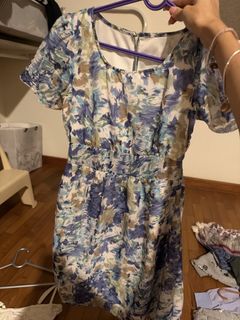 Assorted Brands Cerulean Blue Floral Empire Dress #crssale, Women's ...