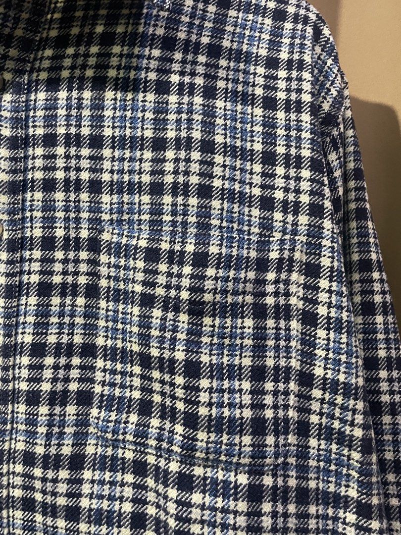 Blue Plaid Long Sleeve Button Up Shirt Size L (Category: Longsleeves) located in Quezon City. Submitted by smileclothingline (Listing ID 1467853576, Image 3). Description: 🚚Courier: J&T/Lalamove/Gogoexpress 📍Shipping fee depends on your location 💸Mode of Payment: BPI/Gcash/Paymaya ‼️Payment first, only then will ship the item.