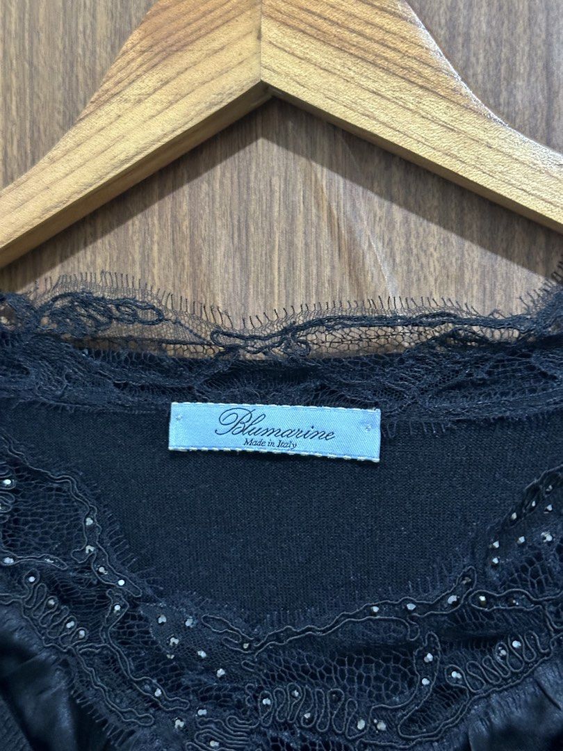 Blumarine v neck sweater fits medium (17x26) (Category: Longsleeves) located in Los Banos. Submitted by streetwear.collections (Listing ID 1468058812, Image 3). Description: Blumarine v neck sweater fits medium (17x26) excellent condish Php 2800 Thanks!.