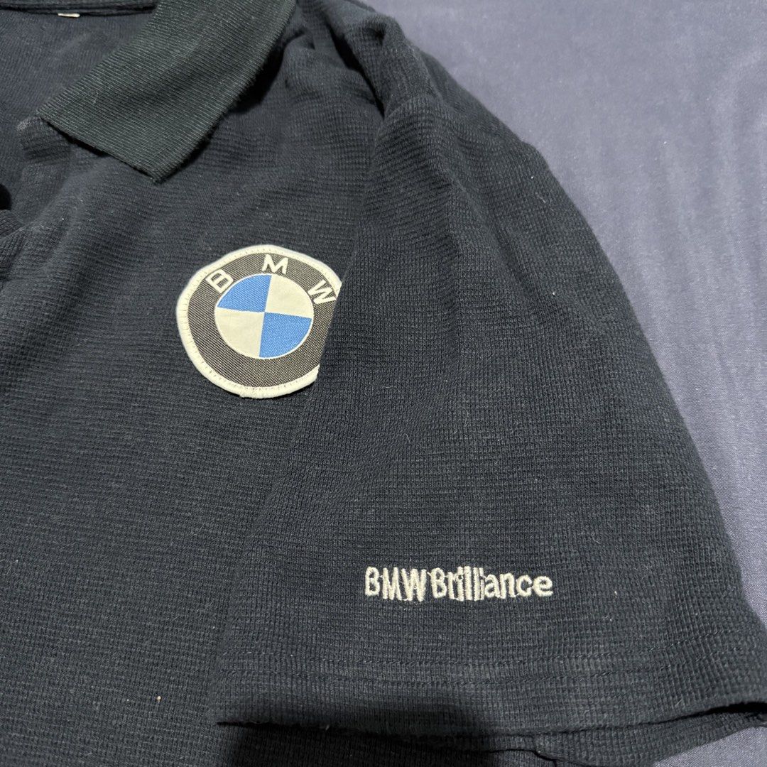 BMW Polo Shirt (Category: Tshirts & Polo Shirts ) located in Quezon City. Submitted by mixpickz.qc (Listing ID 1468043234, Image 3). Description: Navy Blue BMW polo shirt Embroidered logo No tag/cut tag Dimensions 22/25 1 pinhole 9/10 color rate.