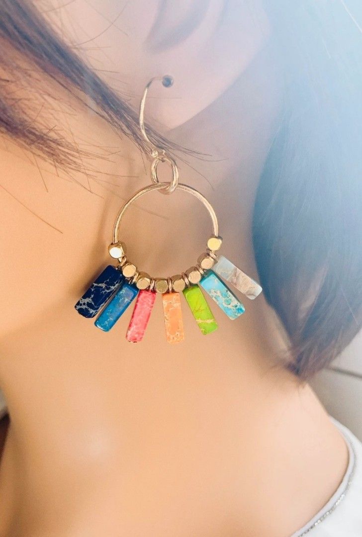 Bohemian dangle earrings (Category: Earrings) located in Camaligan. Submitted by timeless-trinkets (Listing ID 1468014296, Image 1). Description: .