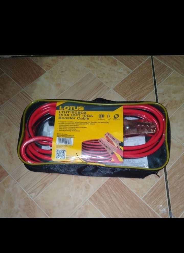 Booster cable/ car battery jumper (Category: Announcements) located in Muntinlupa City. Submitted by jhunshop93615 (Listing ID 1468019929, Image 3). Description: brandnew original location:Alabang Muntinlupa near Lianas Mall.