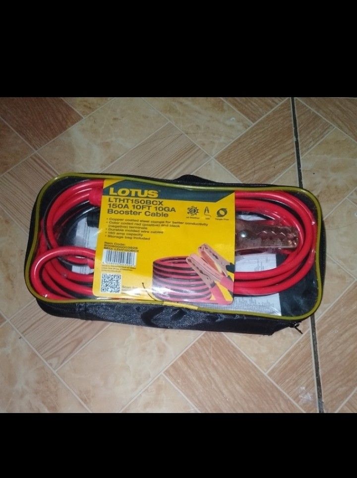Booster cable/ car battery jumper (Category: Announcements) located in Muntinlupa City. Submitted by jhunshop93615 (Listing ID 1468019929, Image 1). Description: brandnew original location:Alabang Muntinlupa near Lianas Mall.