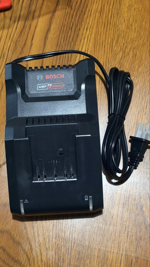 Bosch GAL18V-40 18V Battery Charger (Category: Construction Tools & Equipment) located in Cebu City. Submitted by eynjlin (Listing ID 1468017610, Image 1). Description: - Model: Bosch GAL18V-40 Battery Charger - Compatibility: Works with 10.8V to 18V batteries (AmpShare compatible) - Power: 120V input, 4A output - Condition: Clean, tested, and ready for use - Includes: Attached power cord with protective caps on the plug prongs.