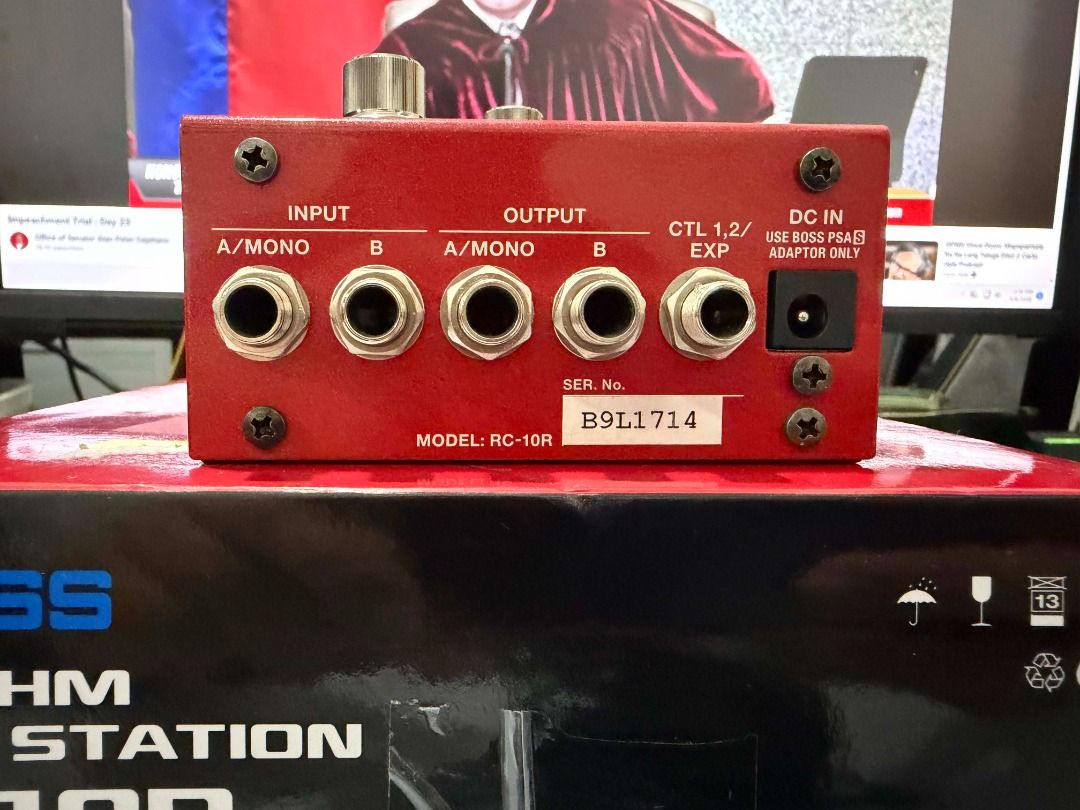 Boss RC10R Loop Station Pedal (Category: Music Accessories) located in Manila. Submitted by ninraninra (Listing ID 1468031639, Image 3). Description: FOR SALE! Boss RC10R Loop Station Pedal 13.5K Good as new! Box, manual, & power adapter included.