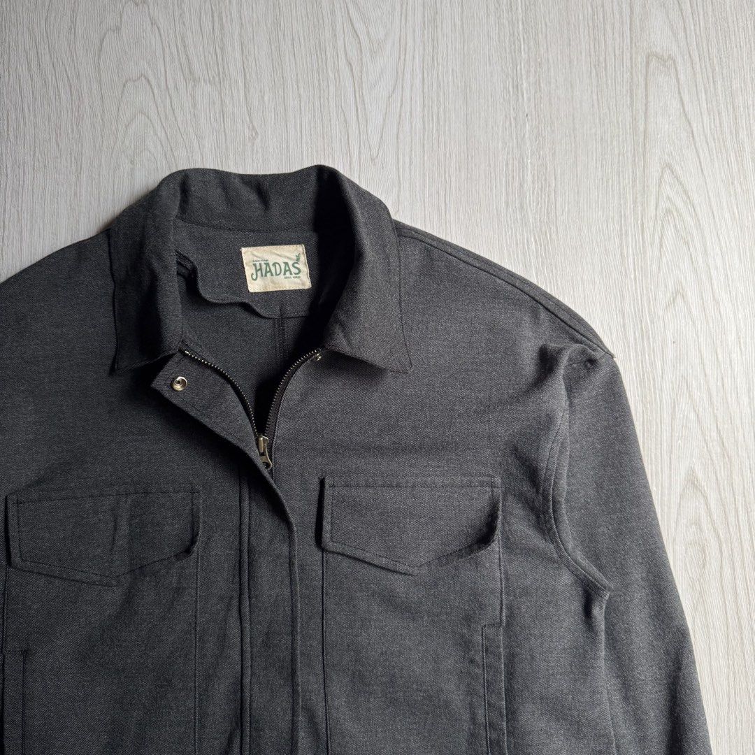 Botanic Vintage Hadas Charcoal Gray Zip Up Jacket (Category: Coats, Jackets and Outerwear) located in Zamboanga. Submitted by rustic.rev (Listing ID 1468014891, Image 2). Description: Botanic Vintage Hadas Charcoal Gray Zip Up Jacket In excellent condition Tagged: NA fits S/M (Boxy) Actual Measurements: Pit to pit: 20” Length: 23.5” Shoulders: 21” Sleeves length: 19.5”.
