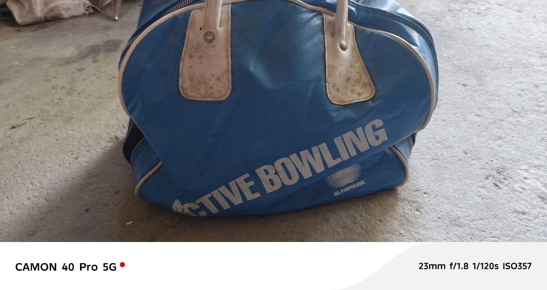 Bowling ball with bag and shoes (Category: Billiards and Bowling) located in San Pedro. Submitted by tristanjapansurplus (Listing ID 1467883247, Image 2). Description: ptpa selling my bowling ball came in Japan with bag and shoes 1550 pesos take all San Pedro Laguna location.