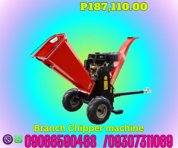 Branch Chipper machine or / branch crusher chipper (Category: Looking For) located in Caloocan City. Submitted by rochelleflores356-82603 (Listing ID 1467863107, Image 1). Description: Branch Chipper machine mini usefull crusher or chipper PHP187,110.00 Main parameter: Chipping diameter up to 15 cm Productivity :2 tons/h power source :RATO 15HP OR 7.5KW MOTOR Model:VOL-300B Blade Rotation: 2 moving blades and 1 fixed blade Gross Weight:200 kg ✅ Q